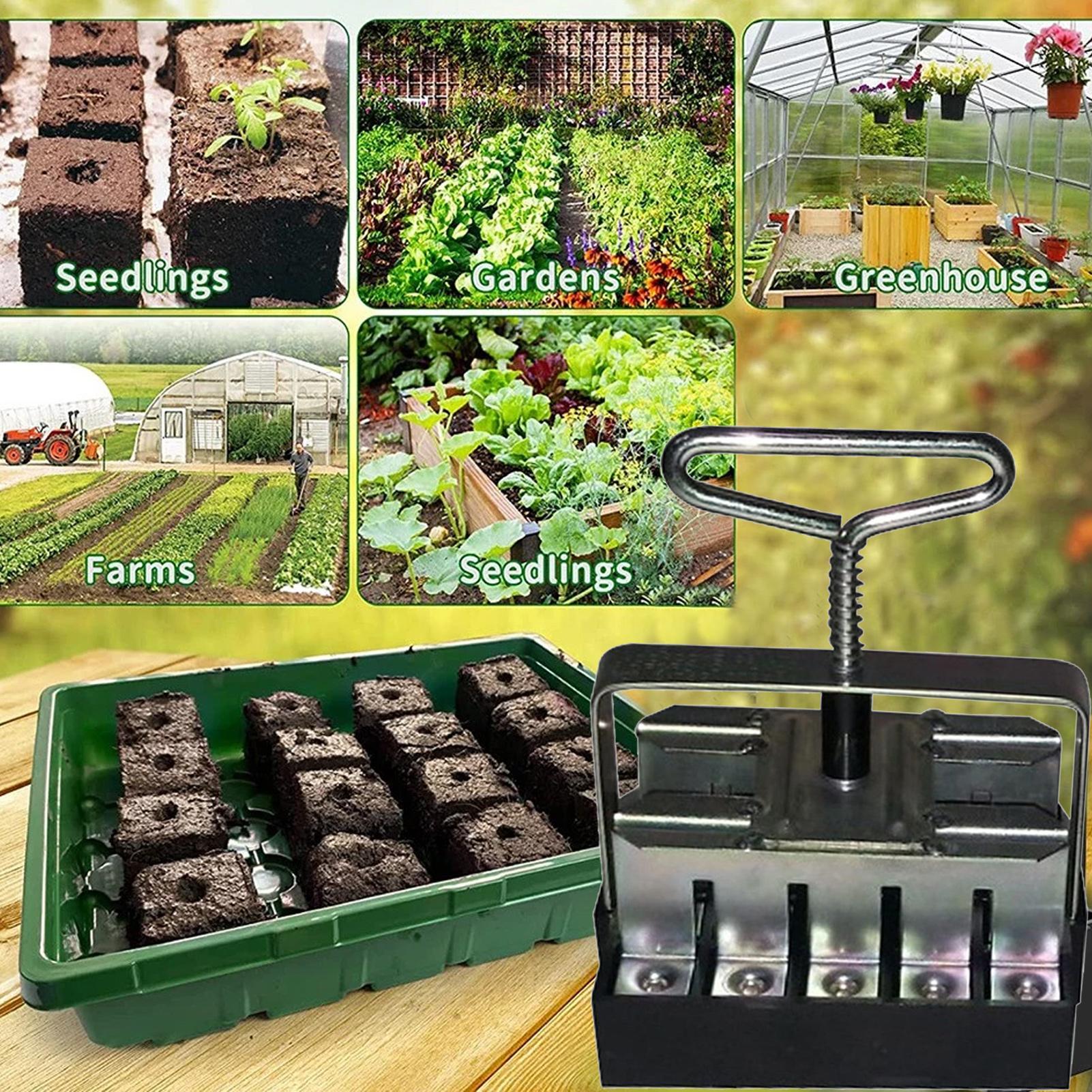 Soil Blocker Comfortable Handl - Urban Farming Gardening recension och pris