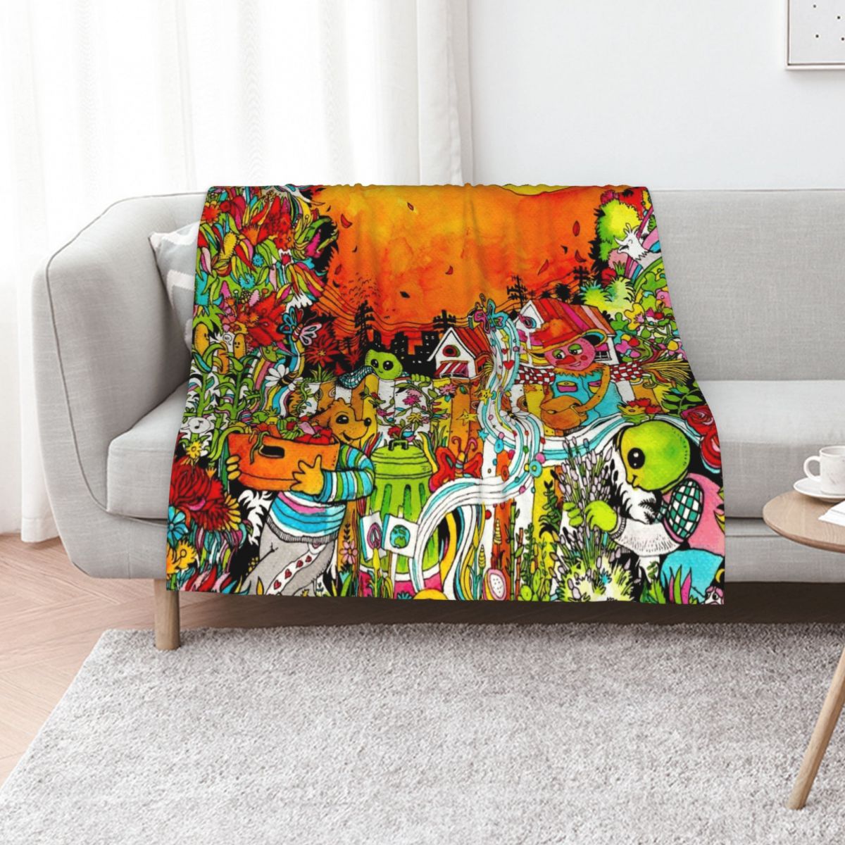 Urban Farm Time Throw Blanket  - Urban Farming Home recension och pris